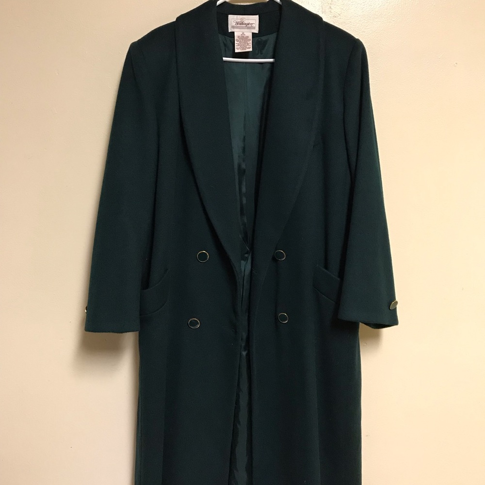 Worthington Trench Coat wool blend long dressy win